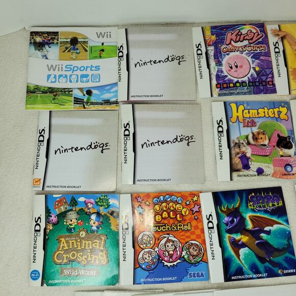 Vtg Nintendo DS Instruction Booklet Manuals Lot Kirby Wii Sports Animal Crossing - Picture 2 of 6
